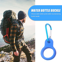 Boucle de fixation pour bouteille d'eau de sport en plein air, écologique, pour l'escalade, l'alpinisme et la course à pied, avec design circulaire et en silicone