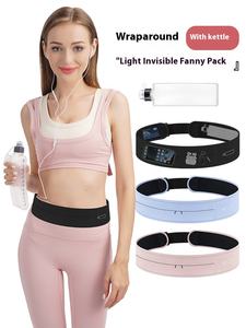 Custom Fitness Waist Bag Women and Men Sports Zipper Water-proof <b>Running</b> Belt <b>With</b> Mobile Phone Equipment Storage Jogging Bags - Product Image 5