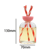 Flacon de parfum en verre plat transparent personnalisable Kingsmart 10/15/30 ml, diffuseur d'arômes, diffuseur de roseaux, vaporisateur cosmétique