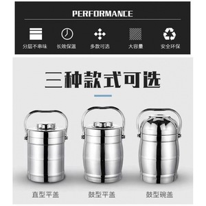 Stainless steel insulated <b>lunch</b> <b>box</b>, extra long, 2/3/multi-layer, large capacity, suitable for adults and students. - Product Image 4