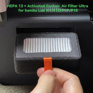 Filtre à air HEPA 13 au charbon actif pour imprimante 3D Bambu P1 X1 Series, purificateur de remplacement - Product Image 2