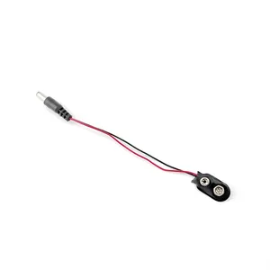 Cable de alimentación de batería tipo I de 9V CC, Conector de barril para Arduino, existencias de electrónica más nuevas