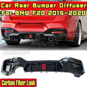 สำหรับ BMW F20 ปี 2015-2020 อุปกรณ์ตกแต่งรถยนต์ BMW F20 ชุดแต่งกันชนหลังแบบดิฟฟิวเซอร์ สีดำเงา สไตล์สปอร์ต ชุดแต่งสปลิตเตอร์ - Product Image 4