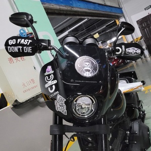 Protège-mains avant pour moto Cyclops DS Style <span class=keywords><strong>HD</strong></span> pour Touring Softail XL <span class=keywords><strong>Sportster</strong></span> <span class=keywords><strong>883</strong></span> Dyna - Verre trempé et acier inoxydable 304 - Product Image 3