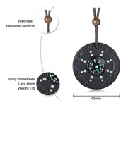 Collier japonais pendentif science quantique lave nano germanium pendentif énergie scalaire bio équilibre avec acier inoxydable plaqué
