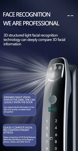 2025 Reconnaissance faciale abordable 6068 mortaise Tuya APP <span class=keywords><strong>WIFI</strong></span> déverrouillage à distance serrure de porte intelligente avec caméra - Product Image 4