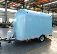 Camion de restauration mobile en acier inoxydable au design professionnel, logo personnalisé, équipement de cuisine flexible, résistant à la rouille
