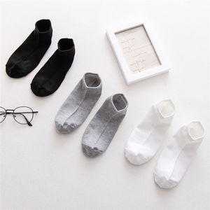 Men's Ankle Socks Solid Color Cotton Elastic Cuff Low Cut For Casual Sports Wear - Product Image 4