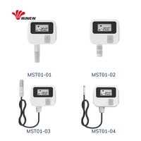 Iot temp et hygromètre industriel intelligent portable sans fil bluetooth ble enregistreur de données capteur de température avec sonde