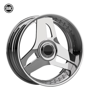 Jantes forgées classiques à 3 branches 22x12 |   18-24 pouces |   5x112 5x114.3 5x120 5x130 |   pour Porsche 911, <span class=keywords><strong>Tesla</strong></span> Model S, Lexus RC - Product Image 2