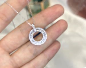 Bijoux fins Xinfly, or 18 carats Au750, diamant naturel 0,6 ct, pendentif anneau circulaire, vente flash - Product Image 3