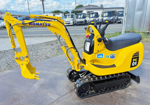 Mini-excavatrice hydraulique sur chenilles Komatsu PC01 d'occasion, 300 kg, moteur et boîte de vitesses d'origine japonaise, certifiée CE, en promotion à prix réduit - Product Image 6
