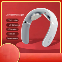 Masseur cervical pour soins de santé, massage par impulsions TENS, vibration Shiatsu, télécommande, soulagement ciblé des douleurs au cou et aux épaules