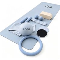 Kit de musculation portable antidérapant en acier et silicone, écologique, pour yoga et entraînement de force, vente en gros