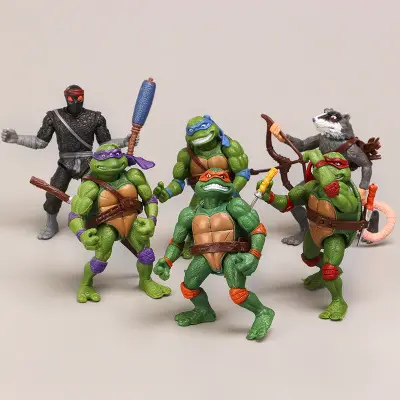 Bộ 6 Mô Hình Ninja Turtles, Đồ Chơi Búp Bê Nhân Vật Hành Động Bằng PVC Dùng Trang Trí Nhà Cửa Cho Trẻ Em, Quà Tặng Đồ Chơi, Tiệc