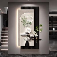 Nouveau modèle 2026 – Peinture murale décorative moderne pour entrée, éclairage mural, art mural haut de gamme pour couloirs, à placer directement en face de la porte