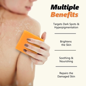 100กรัมขมิ้น Kojic กรดเรืองแสงสบู่กำจัดสิวจุดด่างดำแม้ผิวชุ่มชื้น<span class=keywords><strong>สบู่</strong></span>ทำมือทำความสะอาดอย่างล้ำลึก - Product Image 5