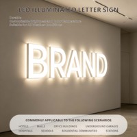 Lettres en acrylique personnalisées avec éclairage LED frontal, enseignes lumineuses 3D pour les devantures de magasins et les commerces de détail en extérieur