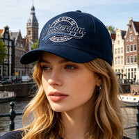 Gorra de Béisbol Personalizada con Bordado 3D, Recuerdo Turístico Griego, Diseño Floral de Grecia