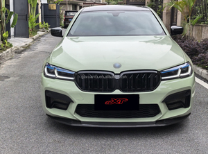 F90 LCI GTS Style Splitter de pare-chocs en fibre de carbone Spoiler de menton pour <span class=keywords><strong>Bmw</strong></span> F90 <span class=keywords><strong>M5</strong></span> Kit carrosserie de lèvre avant 2020-23 - Product Image 6