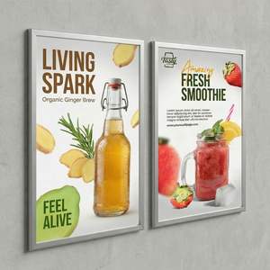 กล่องไฟโฆษณาแบบกระจกนิรภัยบางเฉียบพร้อมไฟ LED สำหรับแสดงเมนู ใช้ในบาร์ ผับ ร้านเครื่องดื่ม <span class=keywords><strong>ป้าย</strong></span><span class=keywords><strong>แขวน</strong></span><span class=keywords><strong>ผนัง</strong></span> - Product Image 1