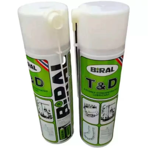 Grasa Adhesiva en Aerosol Biral T&D 500ml, Inhibidor de Óxido ISO VG 15 para Hierro Metálico - Product Image 1