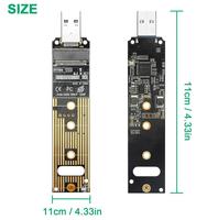 Kualitas Tinggi M.2 NVME NGFF SSD Ke USB 3.1 Adapter PCI-E Ke USB-A 3.0 Kartu Konverter Internal dengan Chip JMS583