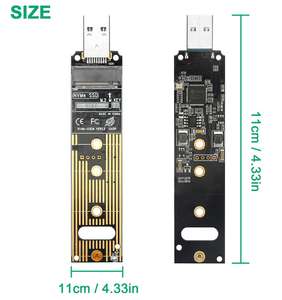 高质量<span class=keywords><strong>M</strong></span>.<span class=keywords><strong>2</strong></span> NVME NGFF固态硬盘至USB 3.1适配器PCI-E至usb-a 3.0内部转换器卡，带芯片JMS583 - Product Image 2