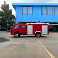 Nouveau camion-citerne à eau Dongfeng 4x2 4000L Euro 3/5 Diesel, cabine 2+3, pompier et arroseur pour la lutte contre les incendies et le sauvetage