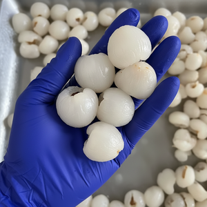 ราคาถูกลิ้นจี่แช่แข็ง: คุณภาพสูง iqf เนื้อผลไม้ลิ้นจี่อินทรีย์ปอกเปลือกและแช่แข็งเป็นกลุ่มทั้งหมดและหั่นบางๆ - Product Image 1