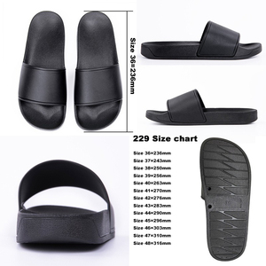 L & J OEM personnalisé noir PVC hommes pantoufles sandales anti-glissant léger respirant Sports de plein air style club imprimé nom - Product Image 4