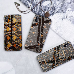 Coques de Téléphone à Impression Personnalisée Motif Ethnique <span class=keywords><strong>Africain</strong></span> pour iPhone 13 12 11 Pro Xr Xs Max en Verre Trempé et TPU - Product Image 1