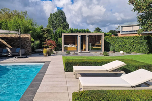 ห้องซาวน่าสปารีสอร์ทกลางแจ้งของโรงแรมที่มีหน้าต่างกระจกและห้องอาบน้ำห้องอาบน้ำฝักบัวสามารถปรับแต่งได้ในแง่ของวัสดุหรือขนาด - Product Image 5