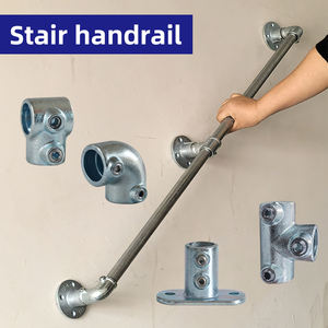 ข้อต่อท่อชุบสังกะสีแบบปรับได้อุปกรณ์ท่อโครงสร้างสำหรับระบบราวบันได - Product Image 6