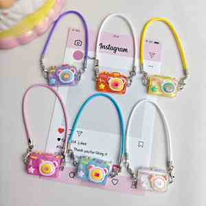 Pendentif modèle d'appareil photo miniature de dessin animé, accessoire pour petits animaux et maisons de poupées, vente en gros - Product Image 5