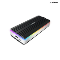 Carcasa de disco duro externo de plástico con interfaz de entrada PCIe con capacidad de 2TB de velocidad USB3.0 de 10Gbps para MacBook para SSD Flash