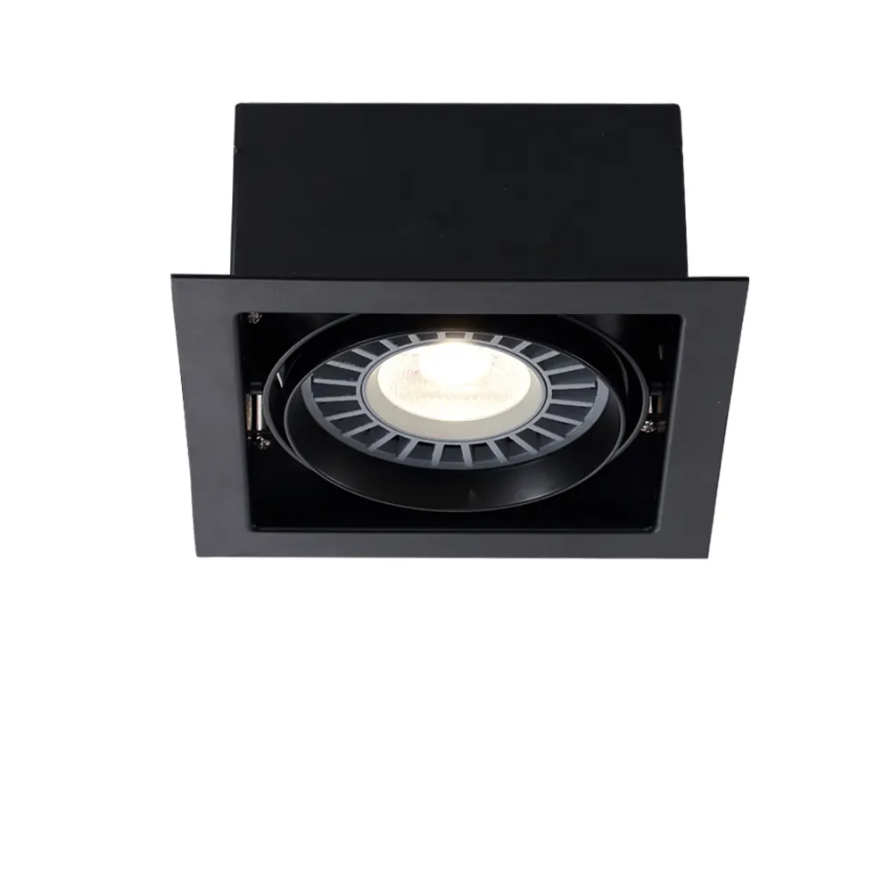 Venta caliente 1 CABEZA, 2 CABEZAS IP20 3000K 4000K 5500K Down Light Hotel Spot Led Downlight Big brille AR111,