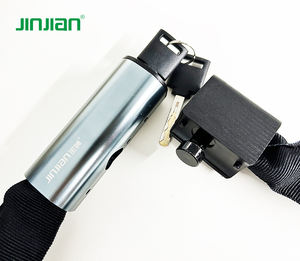Jinjian Serrure à chaîne bleue Serrure de porte à chaîne <span class=keywords><strong>antivol</strong></span> pour vélo Couverture en nylon Logo personnalisé Serrure de porte à chaîne de sécurité Certificat <span class=keywords><strong>ART</strong></span> 1 - Product Image 4