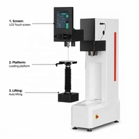 Laboratory Double-objective Double-pressure-head Touch-screen Digital Display Automatic Turret Brinell Hardness Tester