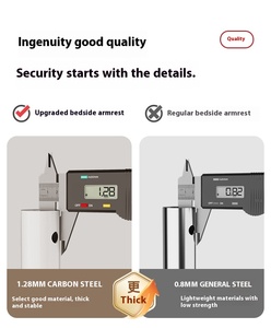 Alat Bantu Berdiri untuk Lansia, Pegangan Samping Tempat Tidur, Pengaman Tempat Tidur untuk Dukungan Keselamatan, Bingkai Terapi Rehabilitasi untuk Berdiri - Product Image 2