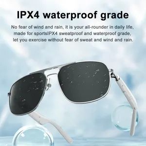 Maxtop tragbar wasserdicht berührungsteuerung smart kabellos audio brillen leitung kabellose sonnenbrille BT ohrhörer smart brille