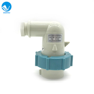 Prise de courant standard IEC P12-3B1 bleue 792757 pour usage maritime et industriel, courant nominal 15A, niveau IP67, laiton, acier inoxydable, PVC - Product Image 4