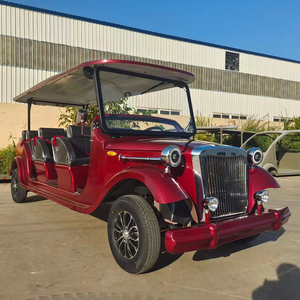 รถกอล์ฟไฟฟ้าหรูหราแบบวินเทจรถเข็นท่องเที่ยว12ที่นั่ง - Product Image 1