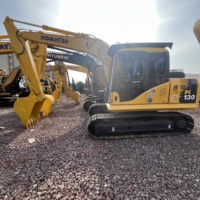 Excavatrice Komatsu PC130 d'occasion du Japon, adaptée aux machines agricoles, à vendre