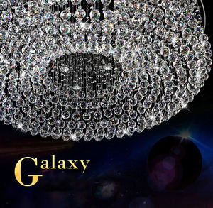 New Design Customized Crystal Ceiling <b>Light</b> Luxury Round Big K9 Crystal Ceiling Lamp for Hotel Lobby - Product Image 2