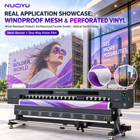 Mesin Cetak Solvent Komersial Stable Hoson Board 126 Inch 2 Pcs XP600 Nozzle Mesh Banner One Way Vision Window Film