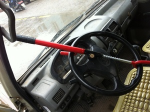 Chống trộm hệ thống an ninh có thể thu vào an toàn hình chữ U Khóa Màu Đỏ Xe tay lái khóa - Product Image 6