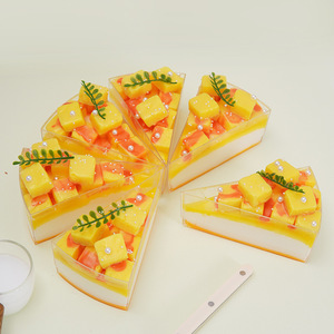 สติกเกอร์ติดตู้เย็นรูปเค้กมะม่วง Xc PU รุ่น 2024 ของเล่นอาหารจำลอง เค้กมูส ของตกแต่งร้านขนม สำหรับเด็กอายุ 8-13 ปี ใช้ได้ทั้งเด็กชายและเด็กหญิง - Product Image 1