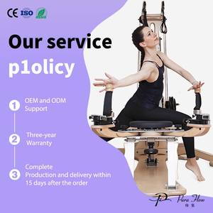 Pura <span class=keywords><strong>Flow</strong></span> Professional pour <span class=keywords><strong>Pilates</strong></span> Reformer en érable blanc pour utilisation à domicile - Équipement de musculation pour la santé et le fitness multifonctionnel - Product Image 5