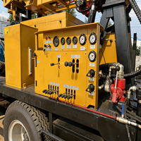 Foreuse de puits d'eau sur chenilles Harkon à moteur diesel, 132 kW, force de levage de 28 tonnes, capacité de profondeur maximale de 300 m